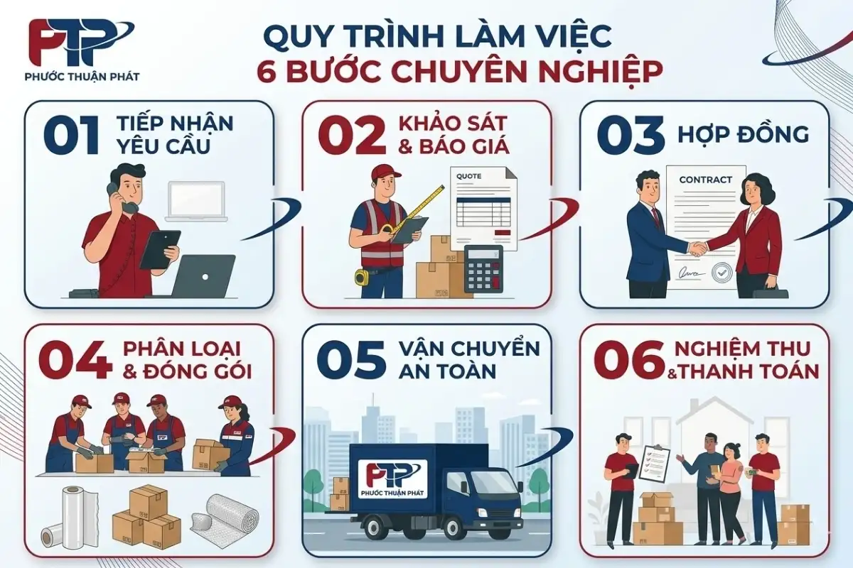 Quy Trình Làm Việc 6 Bước Chuyên Nghiệp